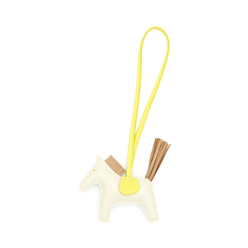 Hermes Rodeo PM Bag Charm Craie/Chai/Lime