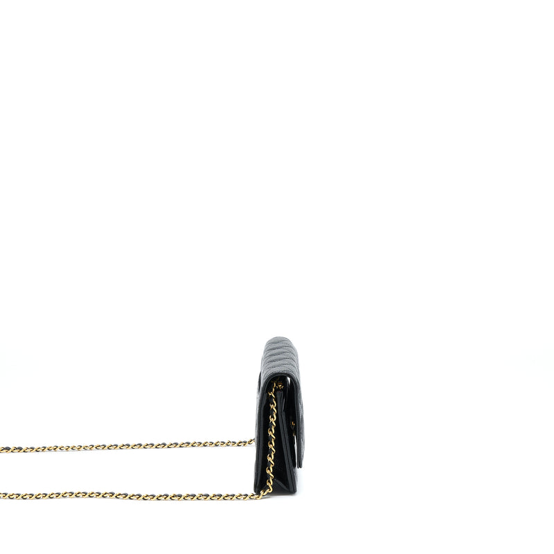 Chanel Classic Wallet On Chain Caviar Black GHW (Microchip)