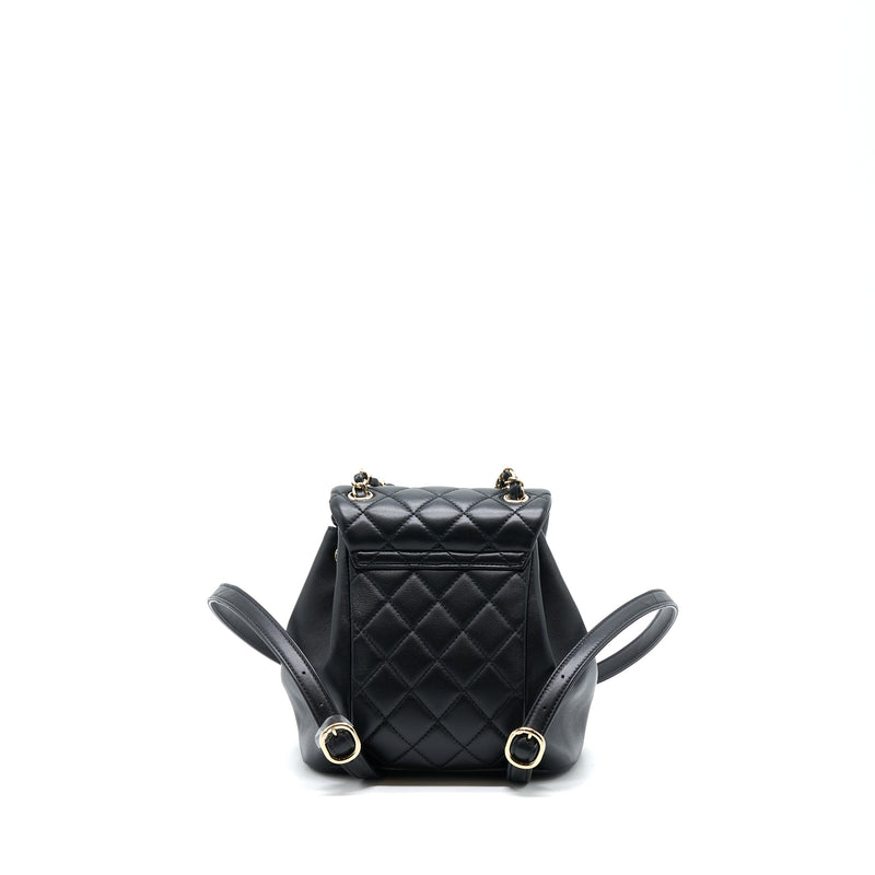 Chanel Duma Mini Backpack Black LGHW (Microchip)