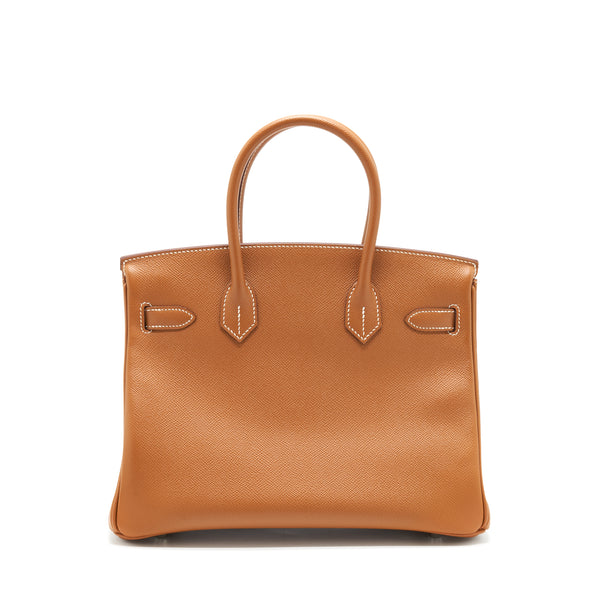 Hermes Birkin 30 Epsom Gold SHW Stamp C
