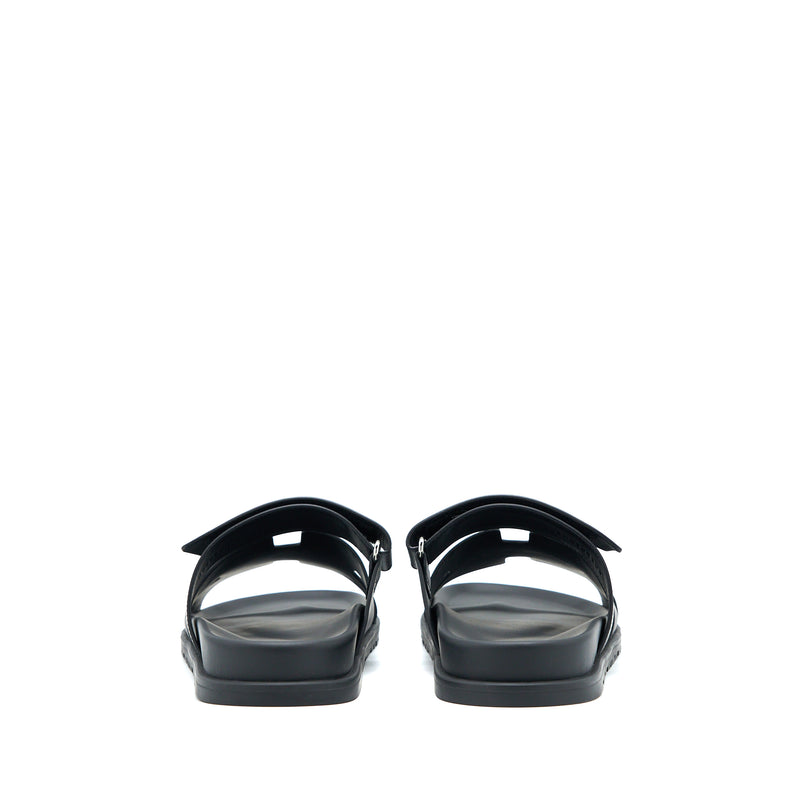 Hermes Size 42 Chypre Sandals Black