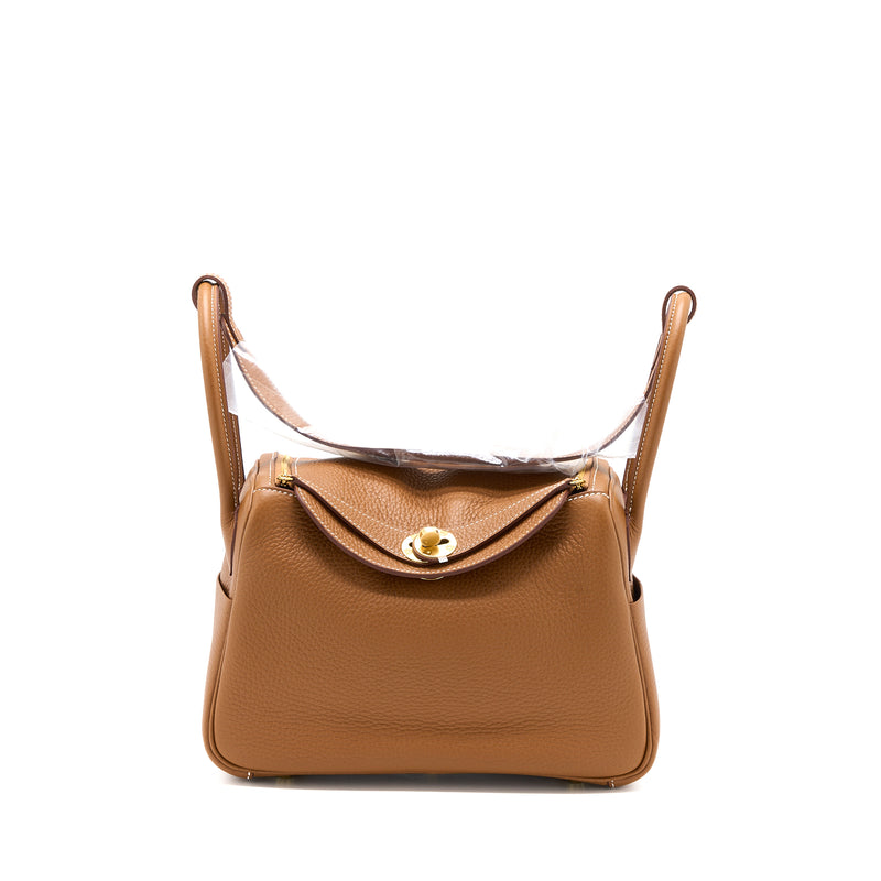 Hermes Lindy 26 Gold Clemene Leather A Stamp Gold Hardware - The