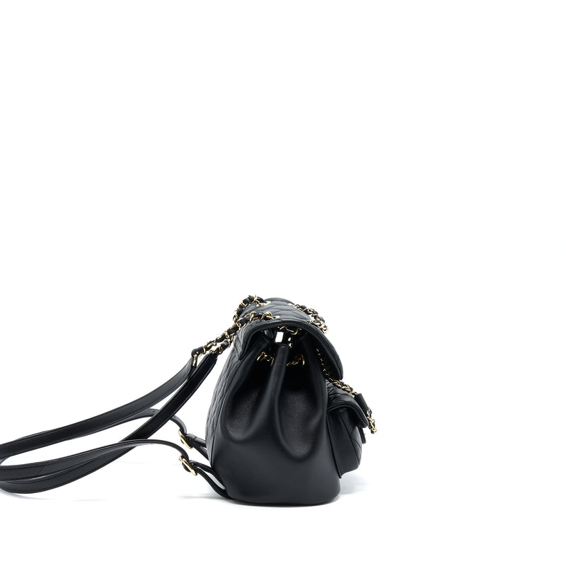 Chanel Duma Mini Backpack Black LGHW (Microchip)