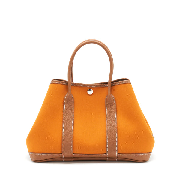 Hermes Garden Party Canvas 30 Abricot / Gold SHW Stamp C