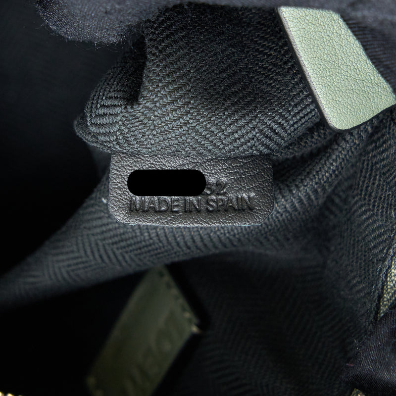 Loewe Mini Puzzle Bumbag Calfskin Dark Sage SHW