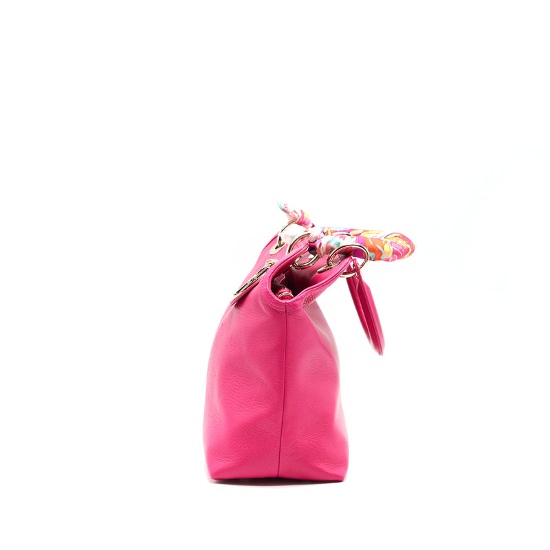 Christian Dior Granville Bag in Hot pink Leather GHW