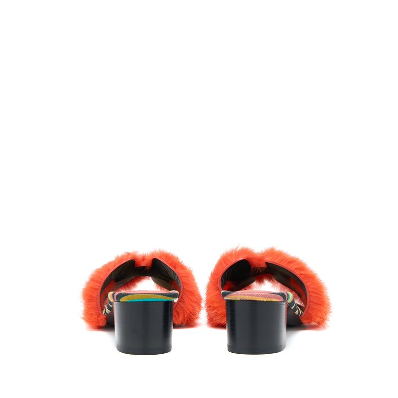 Hermes Size 35 Oran Mink Sandal Orange/Multicolour