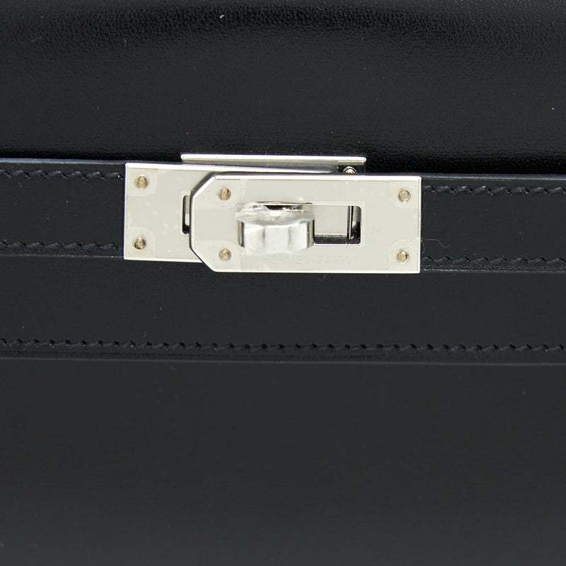 Hermes Kelly To Go Box Leather Black SHW Stamp U