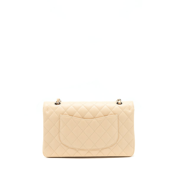 Chanel Medium Classic Double Flap Bag Caviar Beige SHW