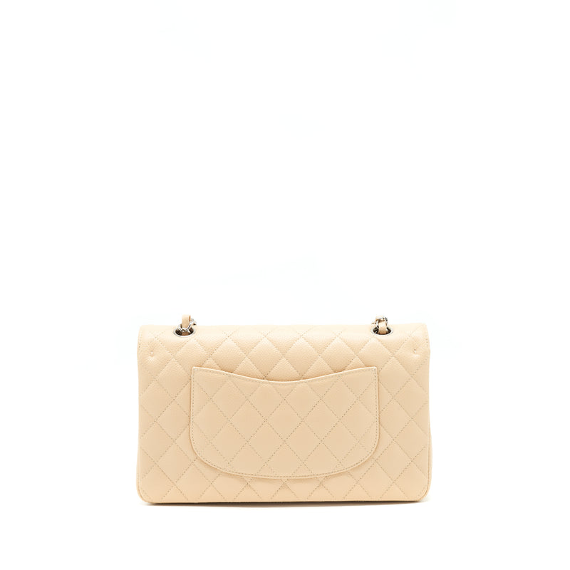 Chanel Medium Classic Double Flap Bag Caviar Beige SHW