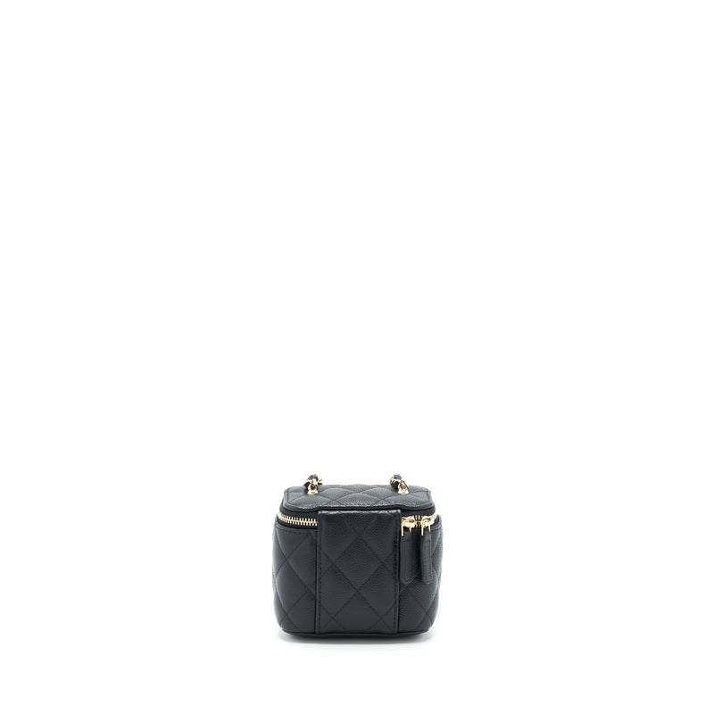 Chanel Mini Vanity With Chain Caviar Black LGHW