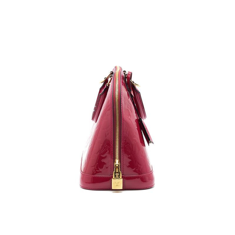 LOUIS VUITTON ALMA PM PATENT LEATHER INDIAN ROSE