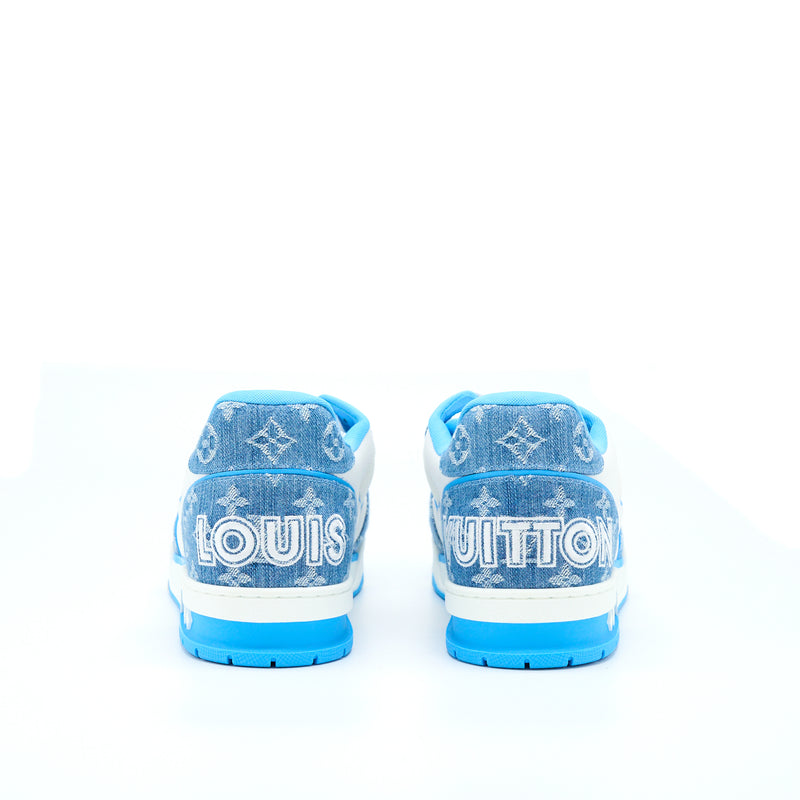 Louis Vuitton Size 10 Trainer Limited Edition Denim Light Blue