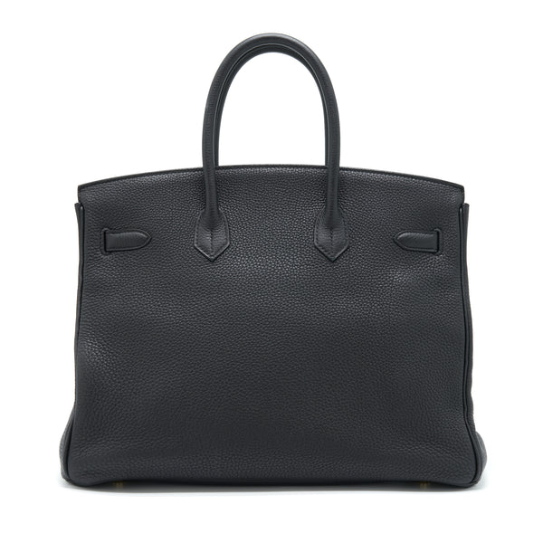 Hermes Birkin 35 Togo Black GHW Stamp X