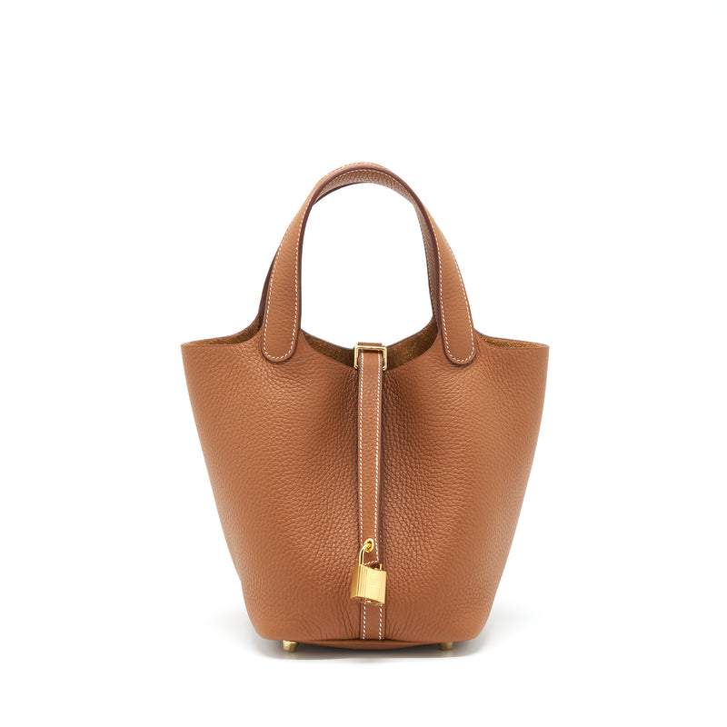 Hermes Picotin 18 Lock Bag Gold GHW Stamp U
