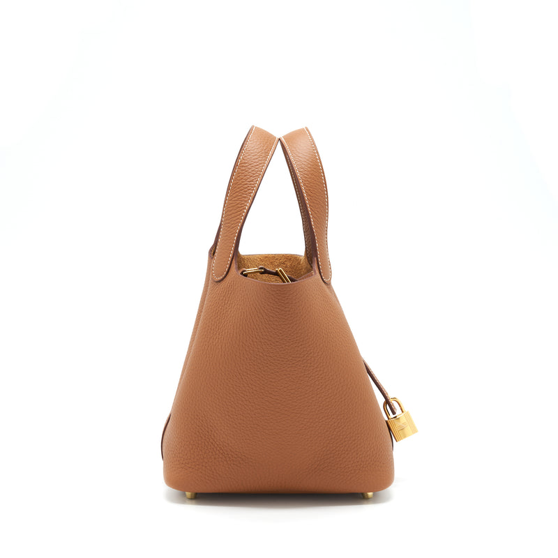 Hermes Picotin 18 Lock Bag Gold GHW Stamp U