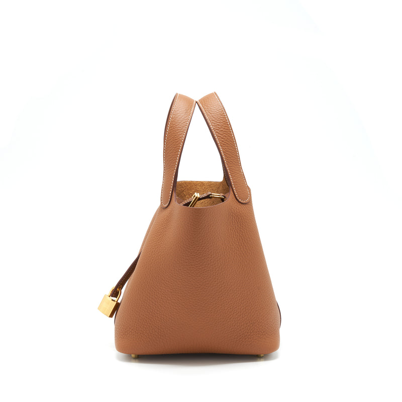 Hermes Picotin 18 Lock Bag Gold GHW Stamp U