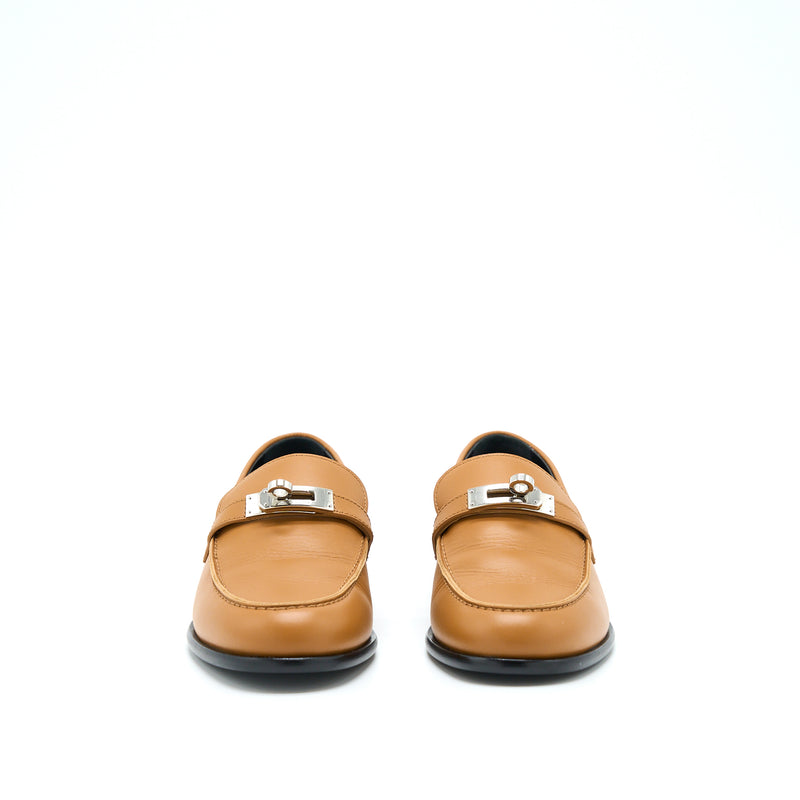 Hermes Size 37.5 Destin Loafer Natural Colour SHW