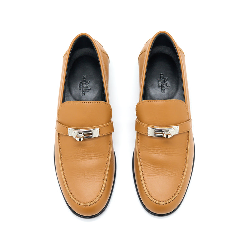 Hermes Size 37.5 Destin Loafer Natural Colour SHW