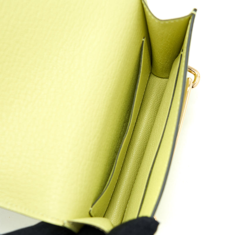 Hermes Roulis Slim Mysore Goatskin R9 Jaune Bourgeon LGHW Stamp Z