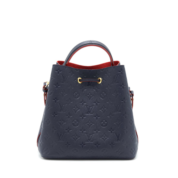 Louis Vuitton Neonoe Monogram Empreinte Marine Rouge GHW