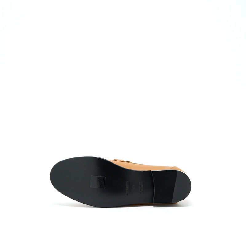 Hermes Size 37.5 Destin Loafer Natural Colour SHW