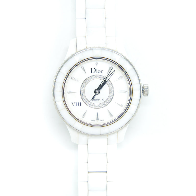 Christian Dior VIII White Dial Automatic Diamonds Circle Watch CD1245E3C003