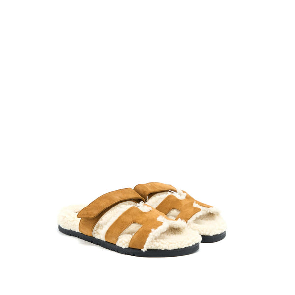 Hermes Size 37.5 Chypre Sandal Carmel