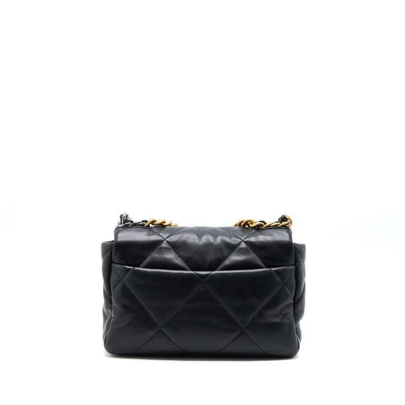 Chanel Small 19 Bag Lambskin Black Multicolour Hardware
