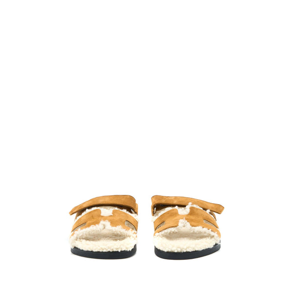 Hermes Size 37.5 Chypre Sandal Carmel