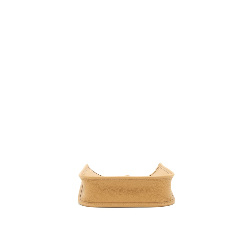 Hermes Mini Evelyne Clemence Biscuit/Camel GHW Stamp Z