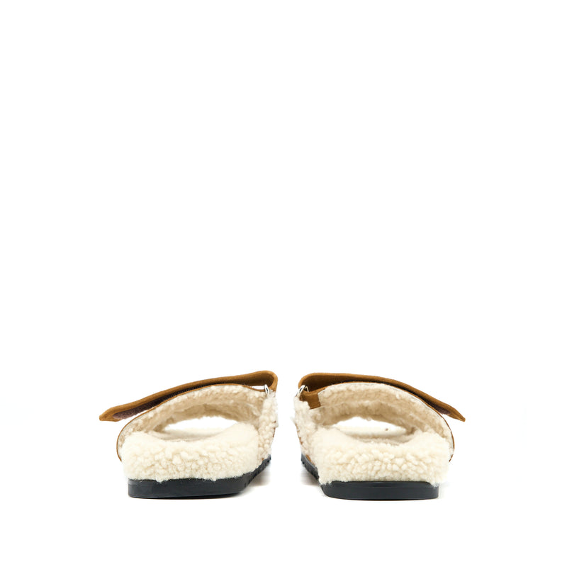 Hermes Size 37.5 Chypre Sandal Carmel