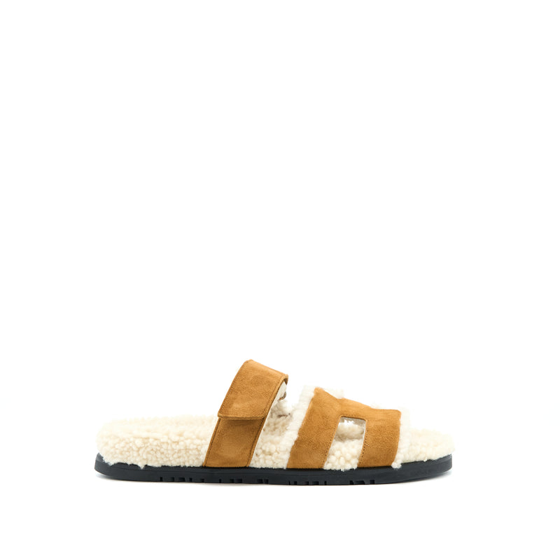 Hermes Size 37.5 Chypre Sandal Carmel