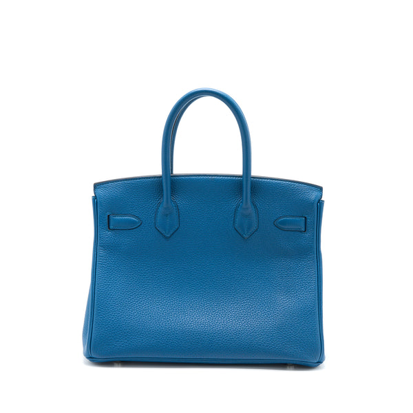 Hermes Birkin 30 Togo S7 Bleu De Galice SHW Stamp T