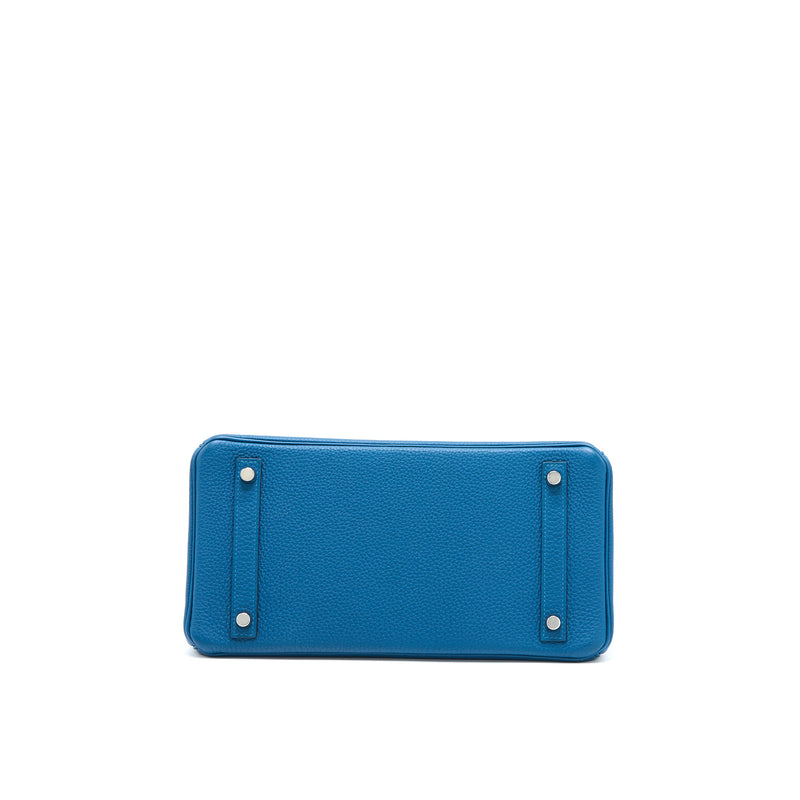 Hermes Birkin 30 Togo S7 Bleu De Galice SHW Stamp T