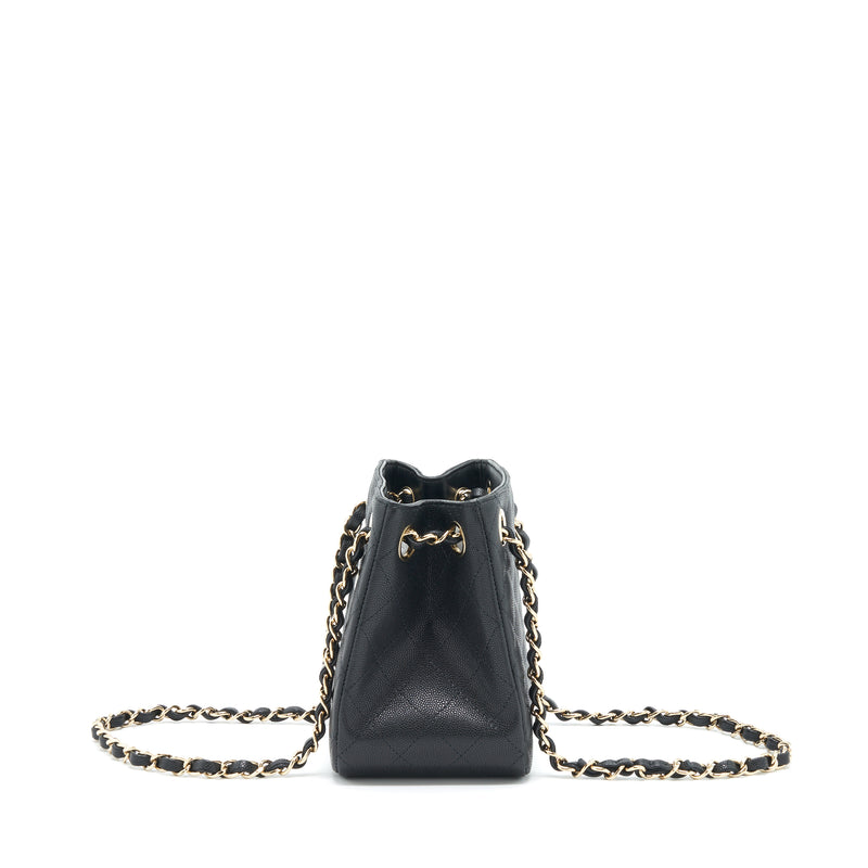 Chanel 22S Bucket Bag Caviar Black LGHW (Microchip)