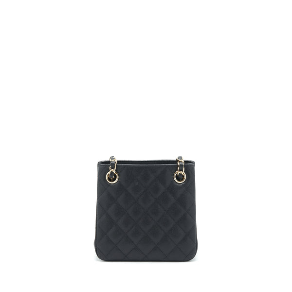 Chanel 22S Bucket Bag Caviar Black LGHW (Microchip)