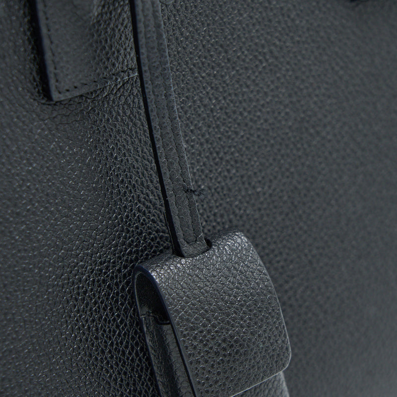 Saint Laurent Baby Sac De Jour Grained Calfskin Black SHW