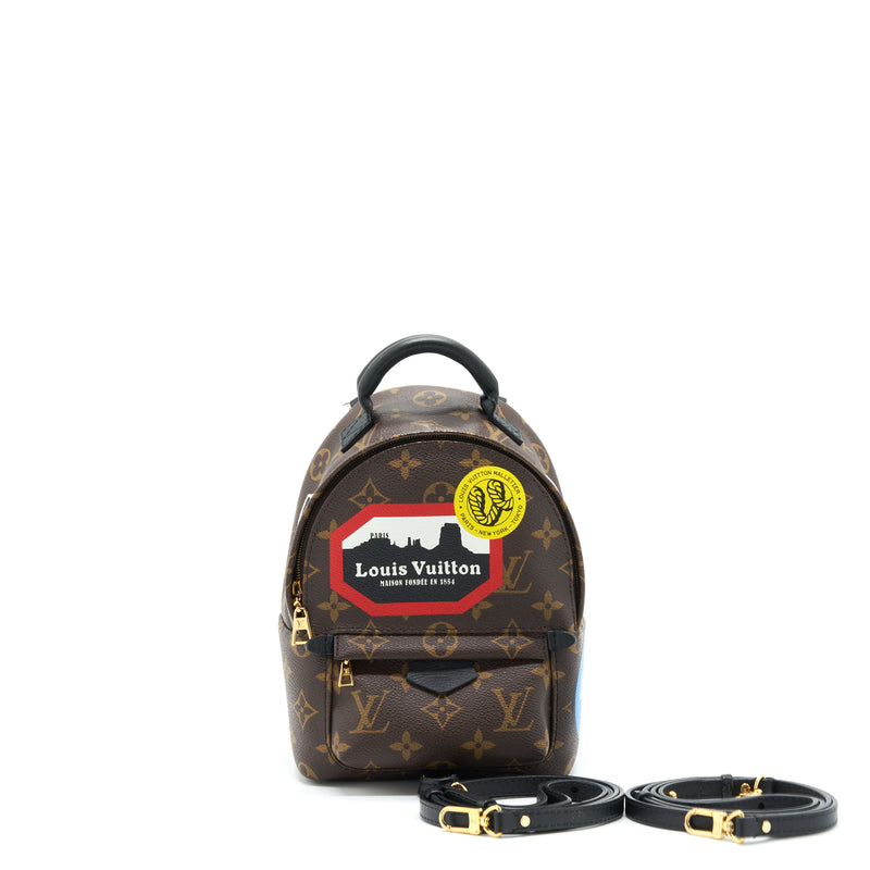 Louis Vuitton Mini Palm Backpack Spring Limited Edition Monogram Canvas GHW