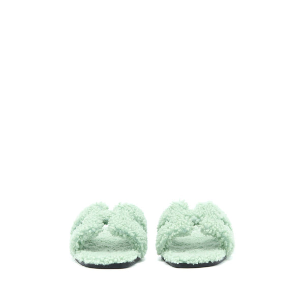 Hermes Size 37.5 Sandal Oran Peau Mint Green