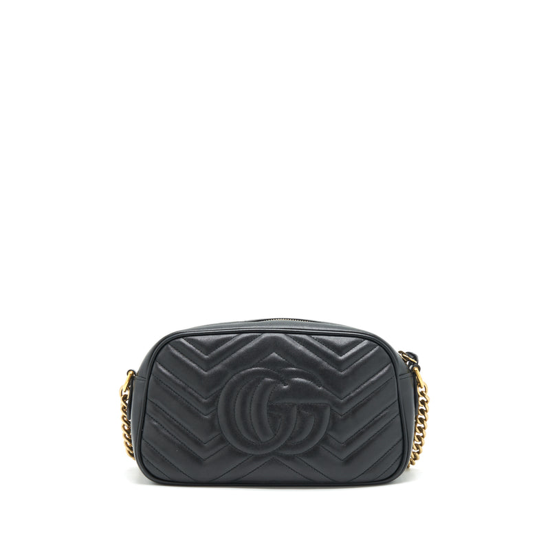 Gucci GG Marmont Small Matelasse Shoulder Bag Black GHW