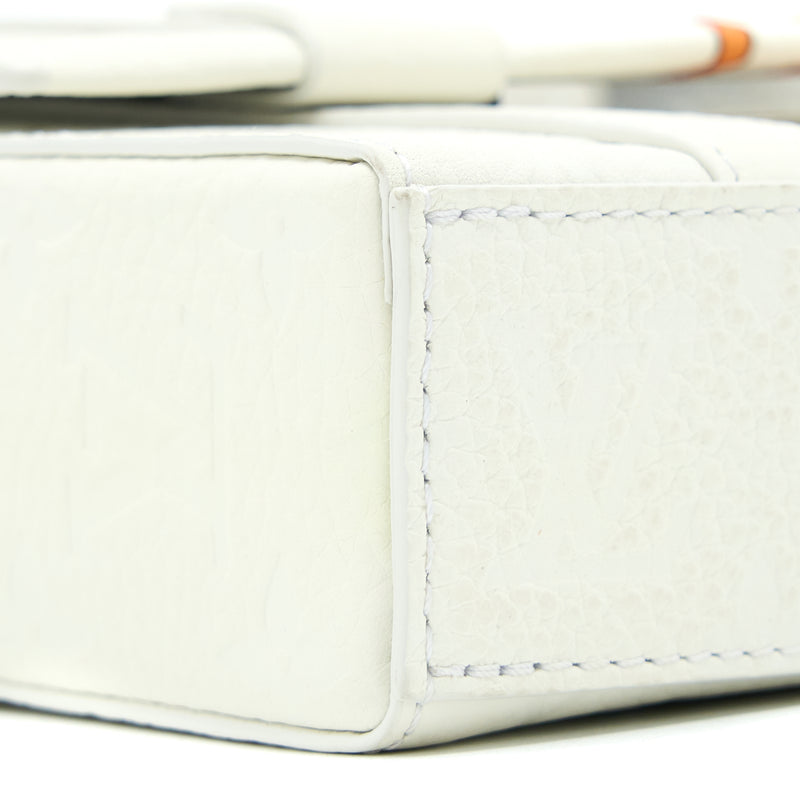 Louis Vuitton Scarecrow Printed Flap Bag Calfskin White with White Hardware