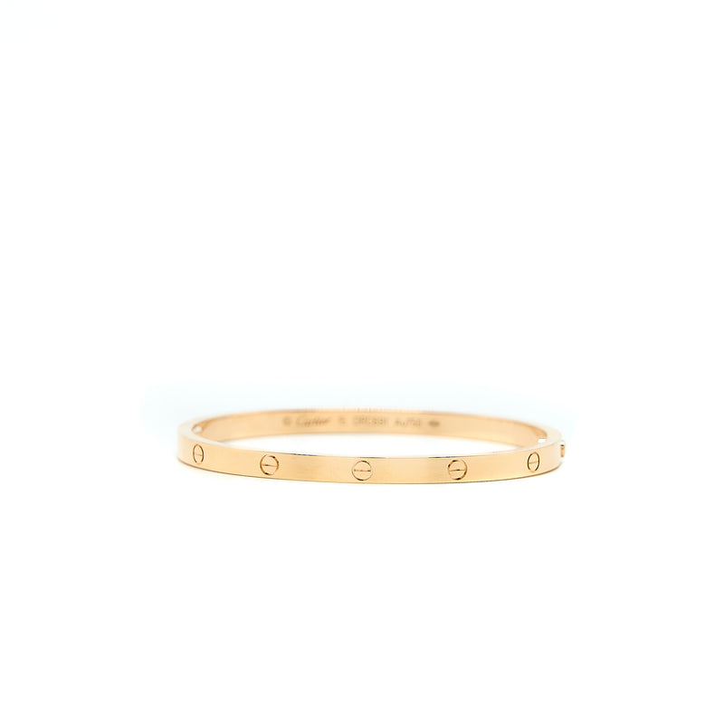 Cartier Size 15 Love Bracelet Small Model Rose Gold