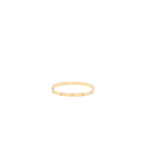 Cartier Size 15 Love Bracelet Small Model Rose Gold