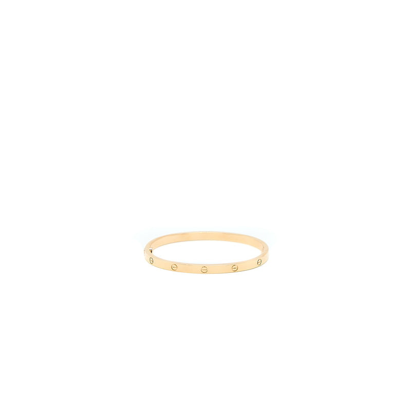 Cartier Size 15 Love Bracelet Small Model Rose Gold