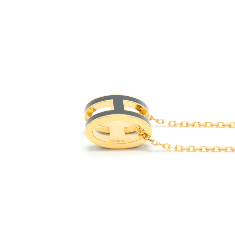 Hermes Pop H Pendant Black GHW