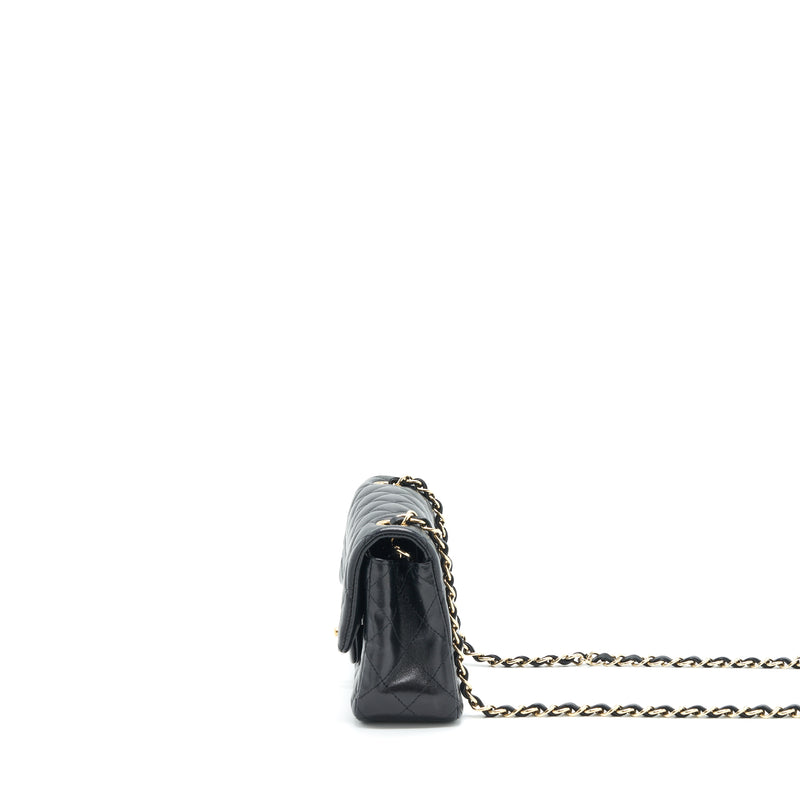 Chanel Mini Rectangular Flap Bag Lambskin Black GHW