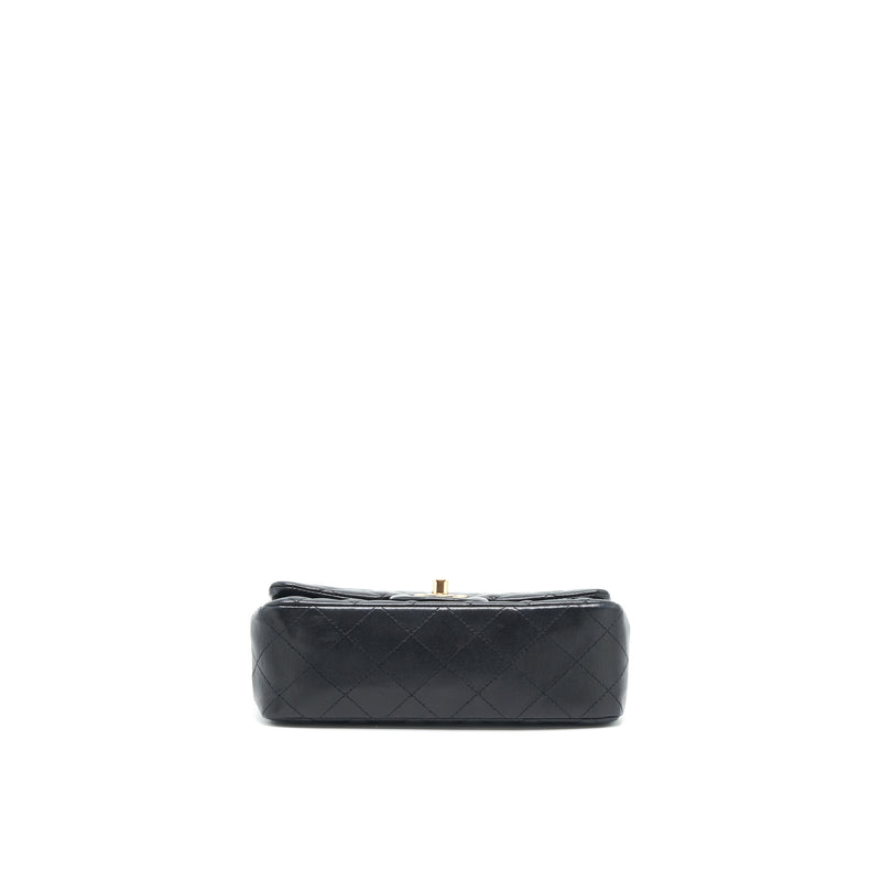 Chanel Mini Rectangular Flap Bag Lambskin Black GHW