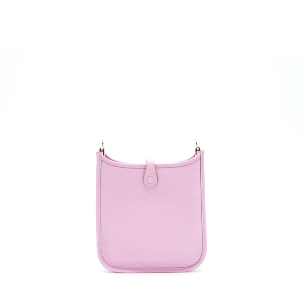 Hermes Mini Evelyne Clemence X9 Mauve Sylvestre SHW Stamp Z