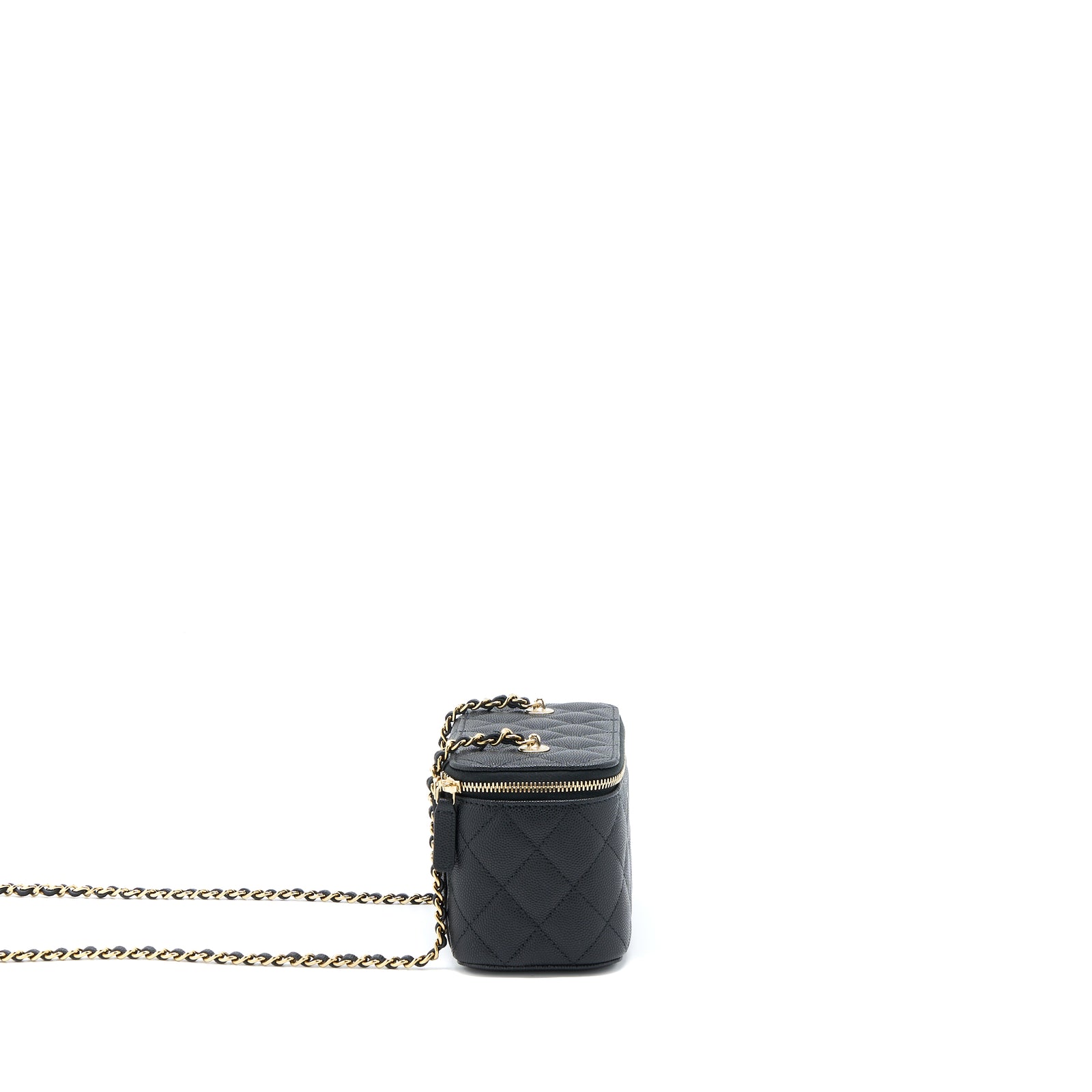 Chanel 23C Long Vanity With Chain Caviar Black LGHW Chanel 23C Long Vanity With Chain Caviar Black LGHW